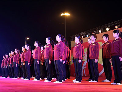 2012年天舟文化代表队参加县工会组织的广播体操比赛